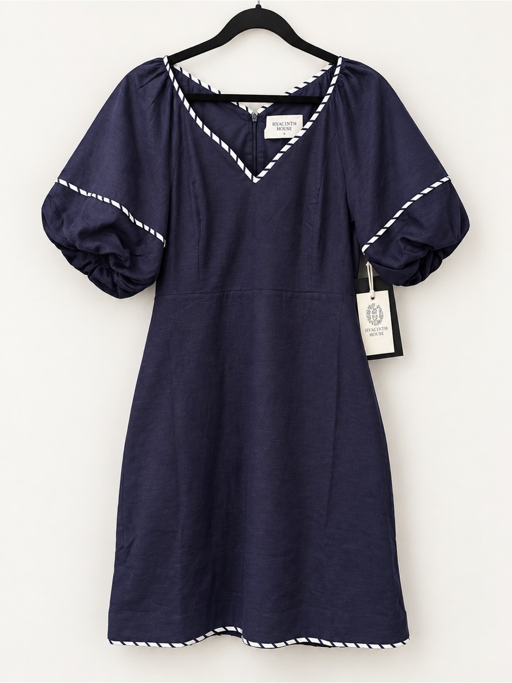 NWT Tuckernuck - Hyacinth House - Keel Mini Dress Navy Striped Piping
